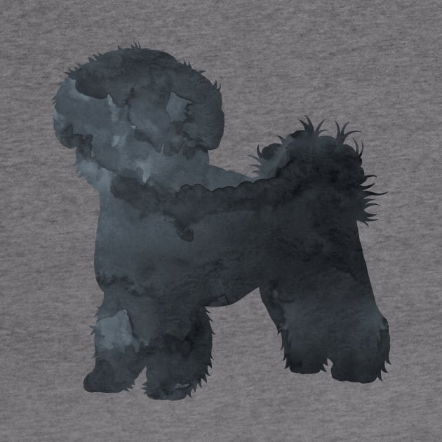 Bichon Frise Black Silhouette Art by BittenByErmines